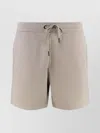 Canada Goose Drawstring Waist Cotton Bermuda Shorts In Neutral