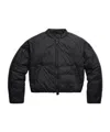 Canada Goose Cropped Lightweight Quilted Bomber Jacket In Black