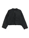 Canada Goose Cropped Lightweight Quilted Bomber Jacket In Black