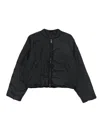 Canada Goose Cropped Lightweight Quilted Bomber Jacket In Black