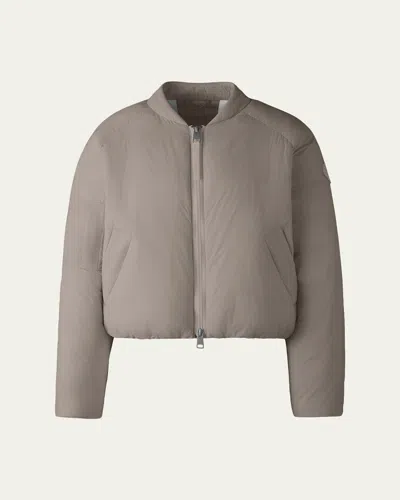 Canada Goose Elba Down Bomber Jacket In Gray