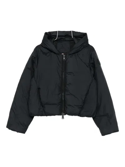 Canada Goose Elba Hooded Puffer Jacket In Black