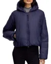 Canada Goose Elba Hooded Padded Nylon Jacket In Blue