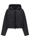Canada Goose Hooded Jacket With Elasticated Cuffs And Pockets In Blue
