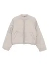 Canada Goose Elba Bomber Jacket Limestone In Gray