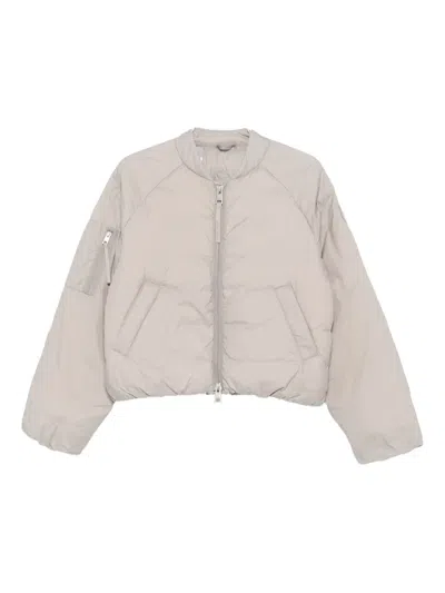 Canada Goose Elba Quilted Bomber Jacket In Gray