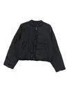 Canada Goose Cropped Lightweight Quilted Bomber Jacket In Black