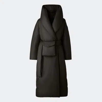Canada Goose Elie Blanket Coat In Black