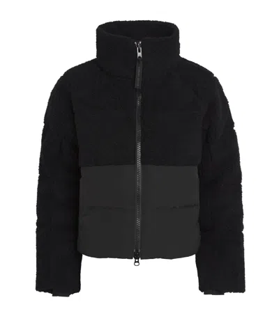 Canada Goose Elora Quilted Shell And Fleece Jacket In Black