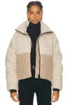 Canada Goose Elora Wool-blend Puffer Jacket In Light Tan