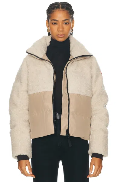 Canada Goose Elora Puffer Jacket In Cream
