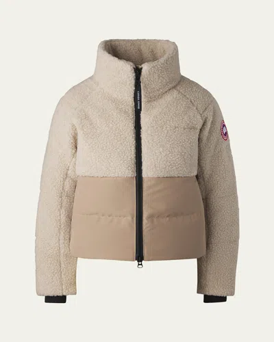 Canada Goose Elora Puffer In Light Tan Tan