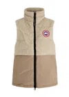 Canada Goose Elora Quilted Shell And Fleece Gilet In Tan