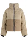 Canada Goose Elora Quilted Shell And Fleece Jacket In Tan