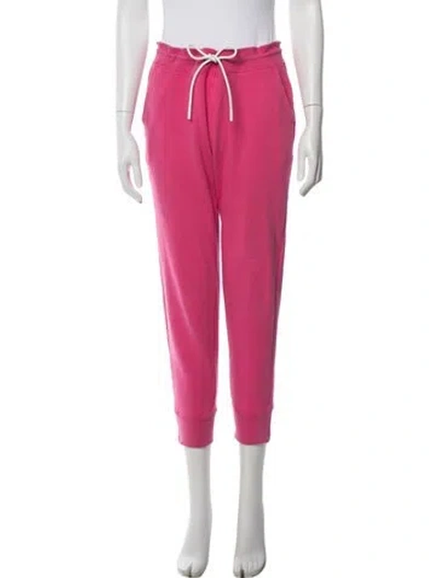 Pre-owned Canada Goose Embroidered Accent Sweatpants In Pink