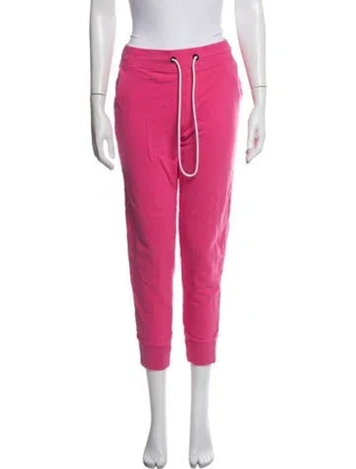 Pre-owned Canada Goose Embroidered Accent Sweatpants In Pink