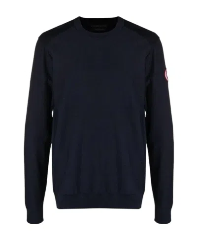 Canada Goose Embroidered Logo Jumper In Black