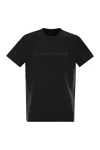 Canada Goose Emersen Embroidered Wordmark T-shirt In Black