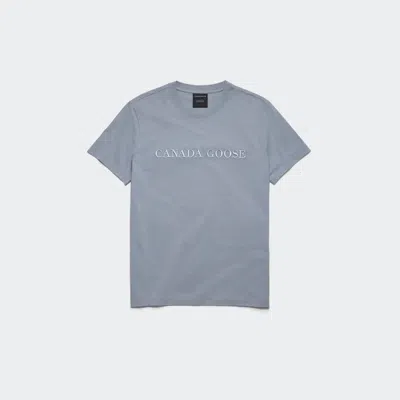 Canada Goose Emersen Embroidered Crewneck T-shirt In Blue