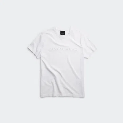Canada Goose Emersen Embroidered Crewneck T-shirt In White