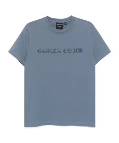 CANADA GOOSE CANADA GOOSE LOGO EMBROIDERED CREWNECK T-SHIRT