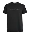 Canada Goose Big Chest Mini Embroidered T-shirt For Men In Black