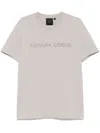 Canada Goose Emersen Logo-embroidered Cotton T-shirt In Neutral