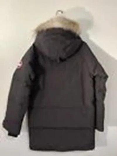 Pre-owned Canada Goose Emory Parka Men's Jacket With Fur Hood, M - Black