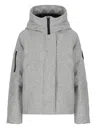 Canada Goose Long-sleeved Down Jacket In Grey