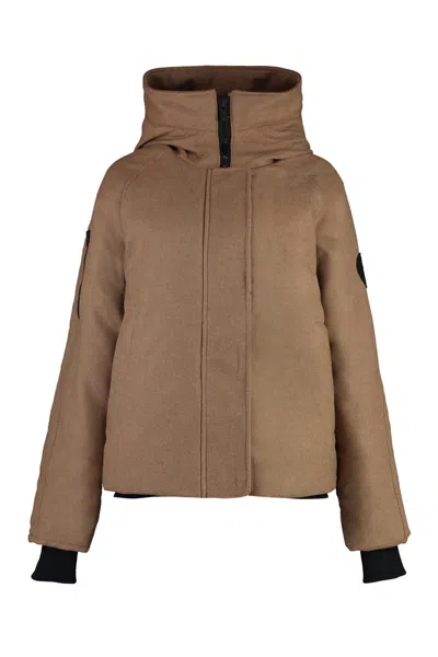 Canada Goose Everleigh Wool Blend Blazer In Brown