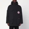 Canada Goose Expedition Black Nylon Parka In Blue