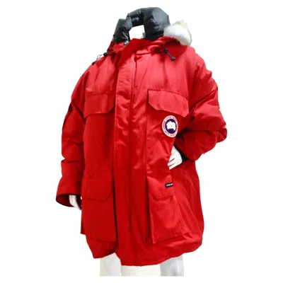 Pre-owned Canada Goose Expedition Hooded Parka In Red
