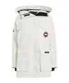Canada Goose Expedition Long Sleeve Down Jacket In White