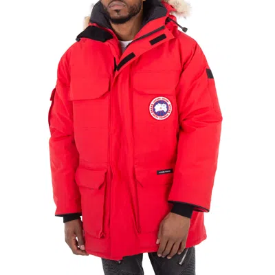 Canada Goose Expedition Parka Adjustable Hood Jacket In Red