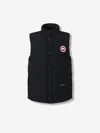 Canada Goose Charcoal Polyester Blend Freestyle Sleeveless Down Jacket In Black