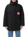 Canada Goose Mens Black Expedition High-neck Shell-down Parka Jacket Xl In Black