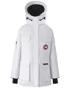 Canada Goose White Polyester Blend Down Jacket In White
