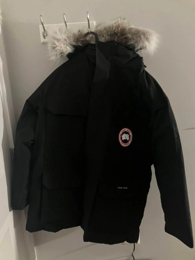 Pre-owned Canada Goose Expedition Parka Mens Large In Black
