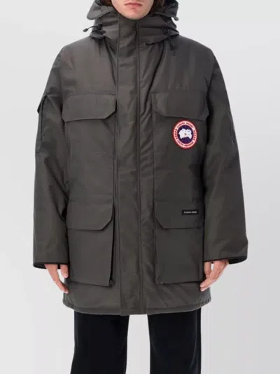 Canada Goose Expedition Parka With Multiple Utility Pockets In Black