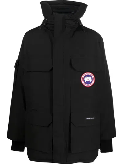 Canada Goose Expedition Short Parka Coat In Black