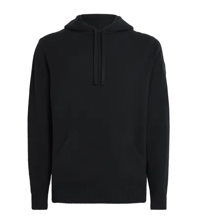 Canada Goose Extrafine Merino Wool Zinnia Hoodie In Black