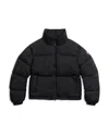 Canada Goose Cropped Puffer Jacket High Neck Hem Drawstring In Black