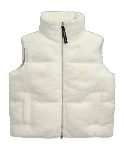 Canada Goose Fallon Fleece Puffer Vest In Neutral