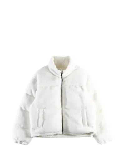 Canada Goose Fallon Fleece-texture Padded Jacket In White