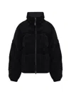 Canada Goose Fallon Fleece-textured Puffer Jacket In Black