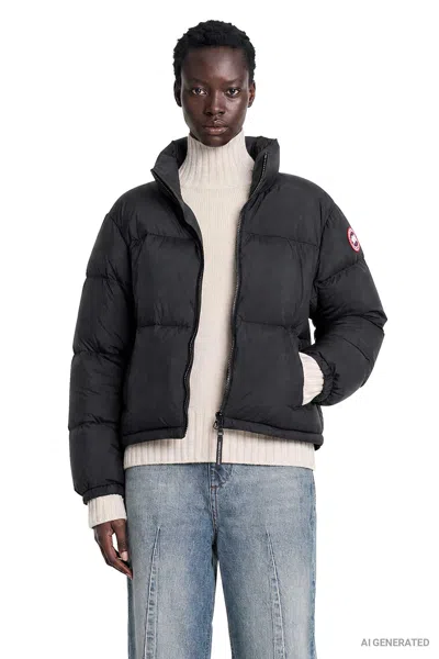 Canada Goose Fallon Puffer Jacket In Black