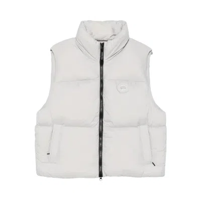 Pre-owned Canada Goose Fallon Puffer Vest 'frost/givre Lunaire' | Tan | Women's Size M