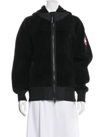 Pre-owned Canada Goose Faux Fur Coat In Black