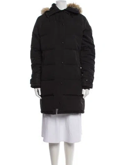 Pre-owned Canada Goose Faux Fur Coat In Gray