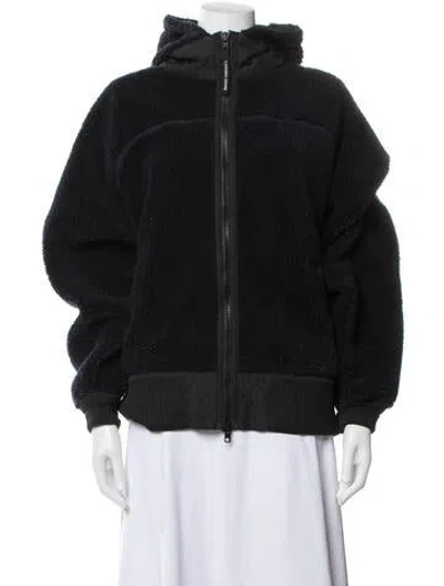 Pre-owned Canada Goose Faux Fur Down Jacket In Black